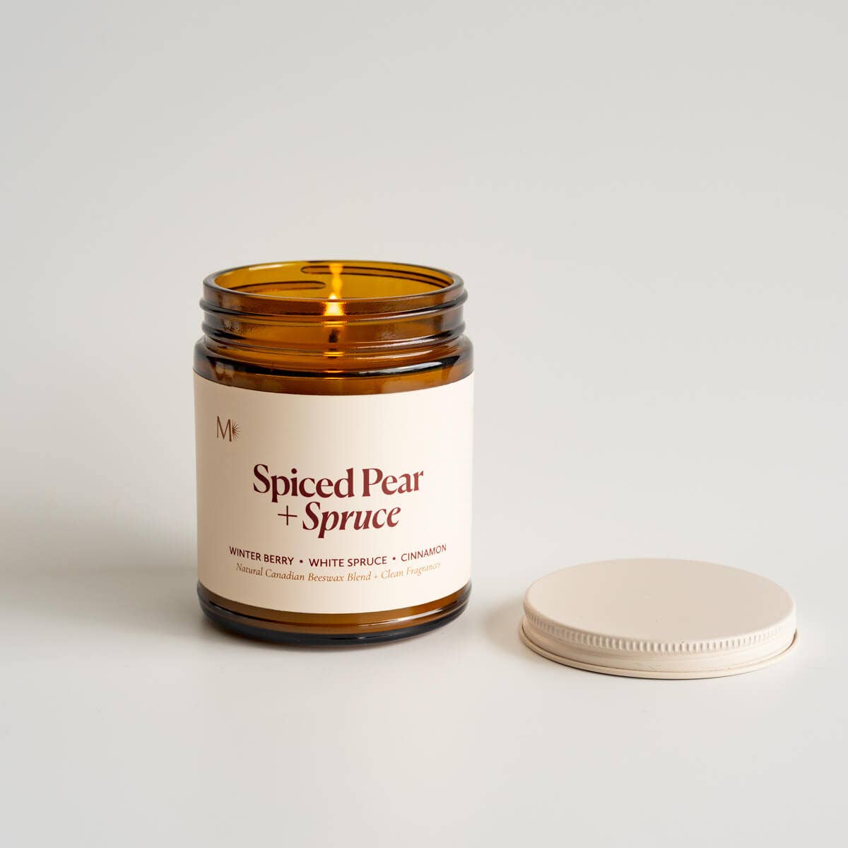 SPICED PEAR + SPRUCE CANADIAN BEESWAX CANDLE