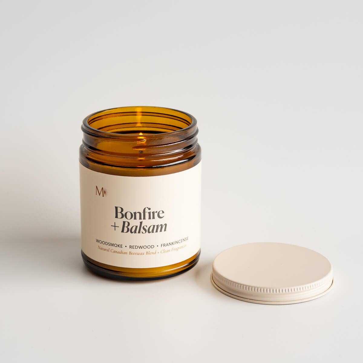 BONFIRE + BALSAM CANADIAN BEESWAX CANDLE