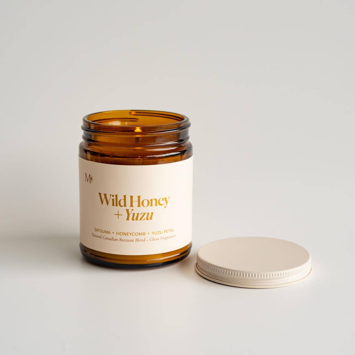 WILD HONEY + YUZU CANADIAN BEESWAX CANDLE