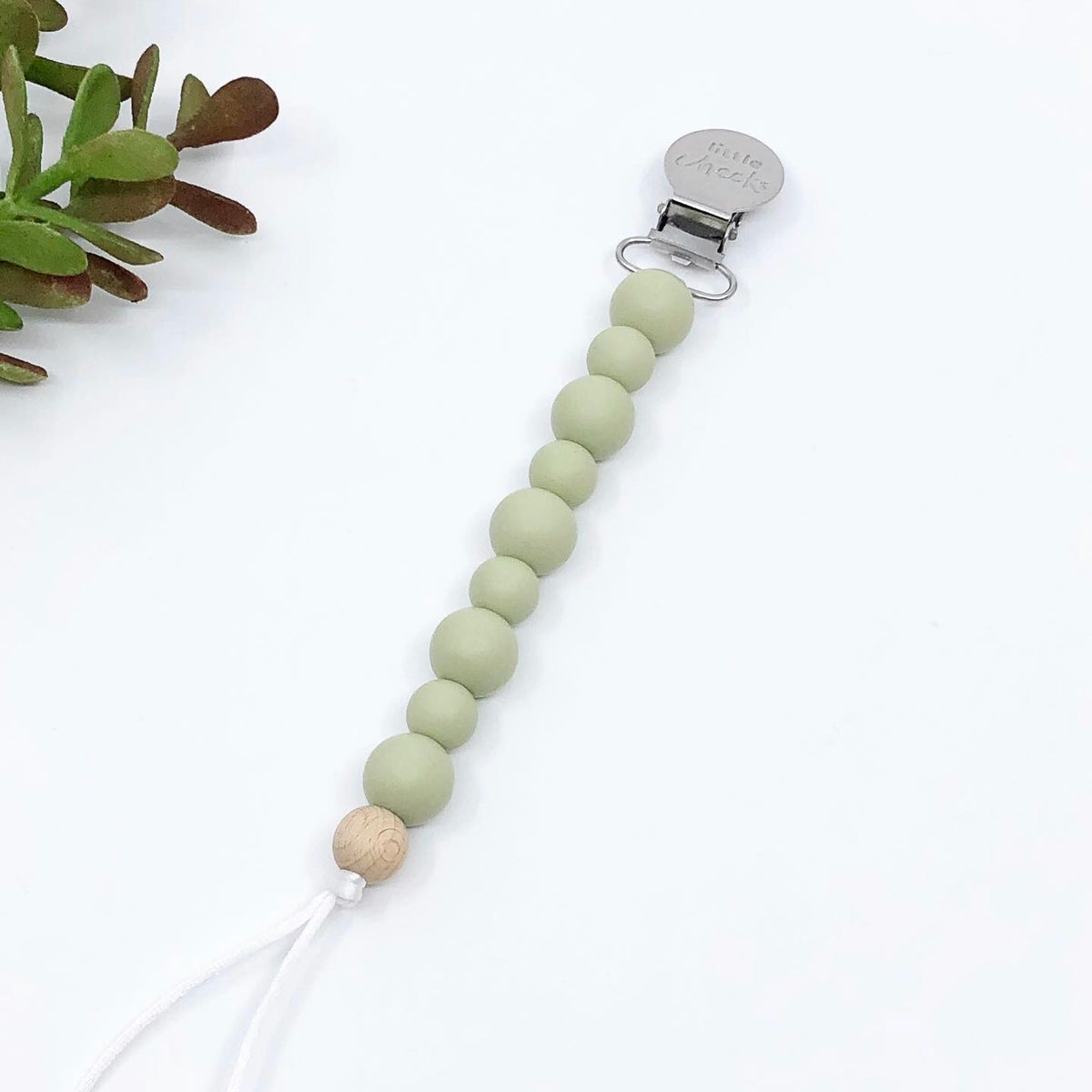 PACIFIER CLIP - SAGE GREEN
