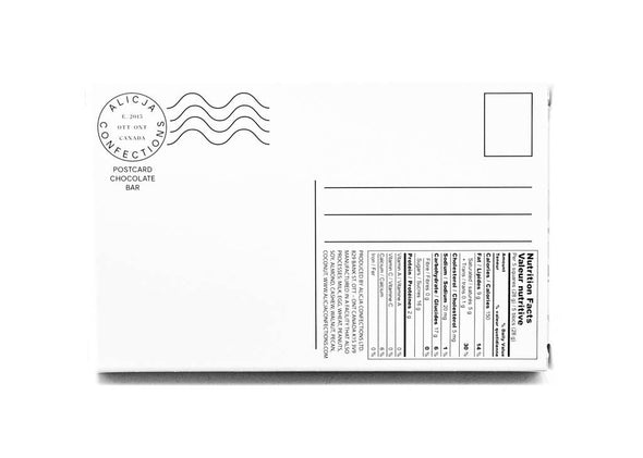 PARTY IN MY MOUTH CHOCOLATE POSTCARD