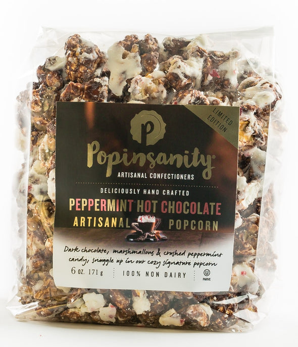 PEPPERMINT HOT CHOCOLATE GOURMET POPCORN